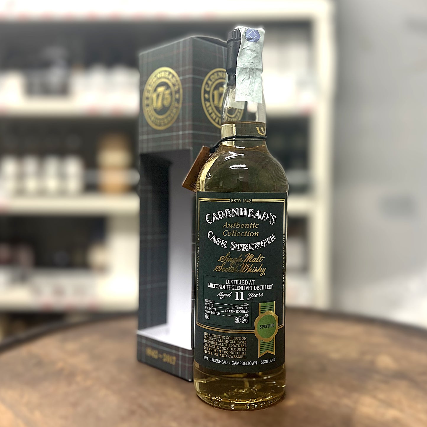 【オールドボトル】ミルトンダフ11年 2006 - 2017 Cadenhead's Authentic Collection 175th Anniversary イタリア流通品 56.4% 700ml