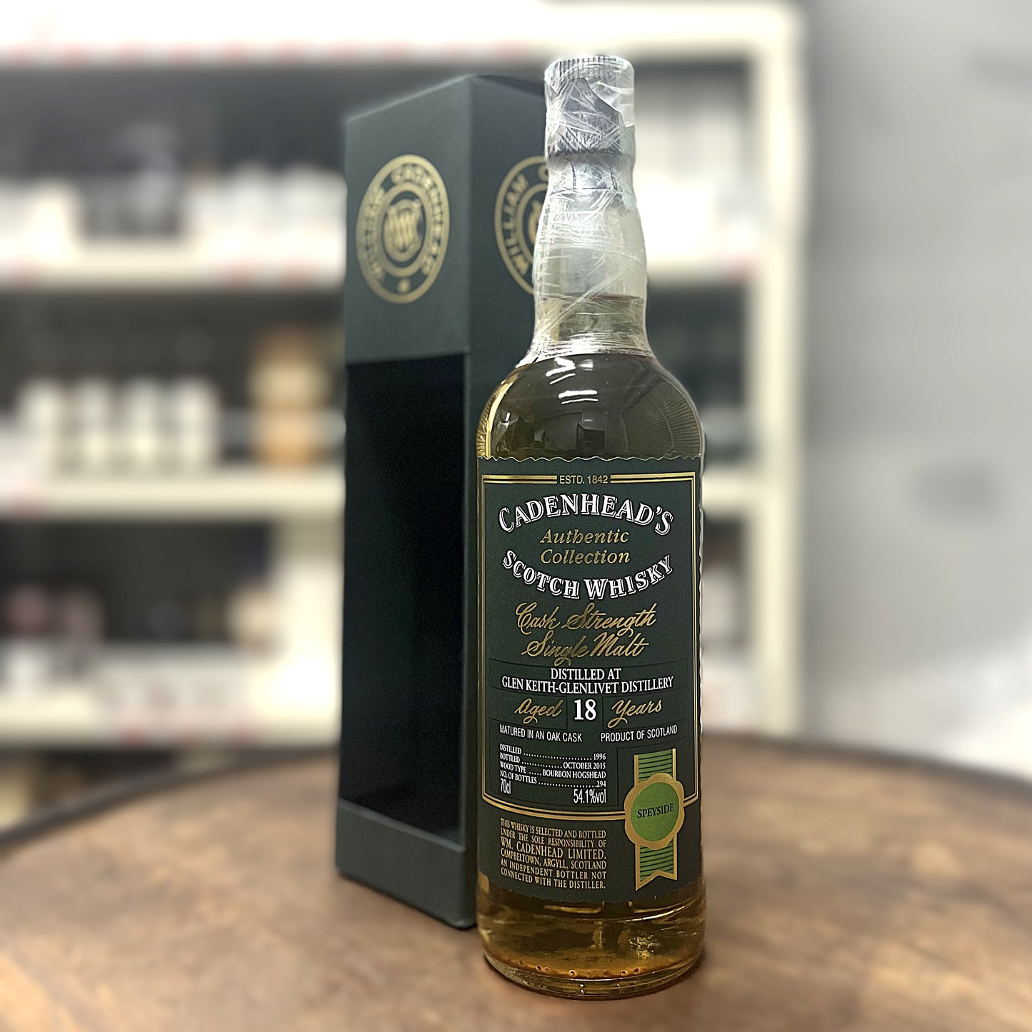 【オールドボトル】グレンキース 18年 1996 - 2015 Cadenhead's Authentic Collection イタリア流通品 54.1% 700ml