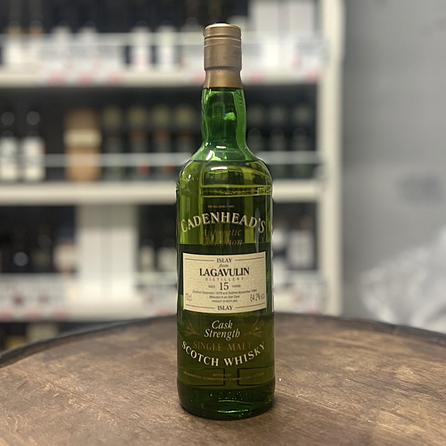 【銀行振込限定】【オールドボトル】ラガヴーリン15年 1978 - 1994 - ケイデンヘッド グリーンボトル EU流通品 64.2% 700ml