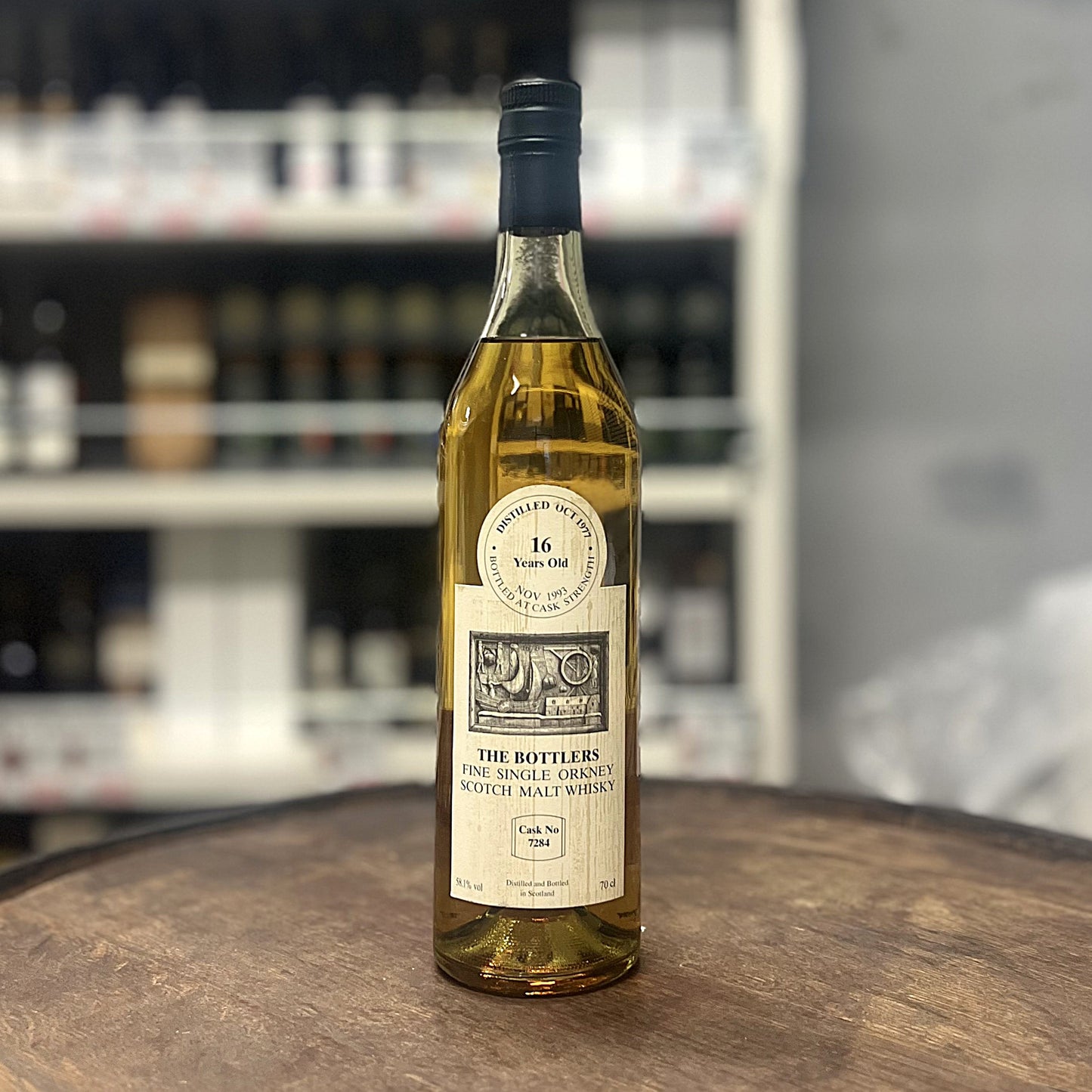 【オールドボトル】シークレットオークニー16年 1977 - 1993 #7284 - ザ・ボトラーズ EU流通品 58.1% 700ml