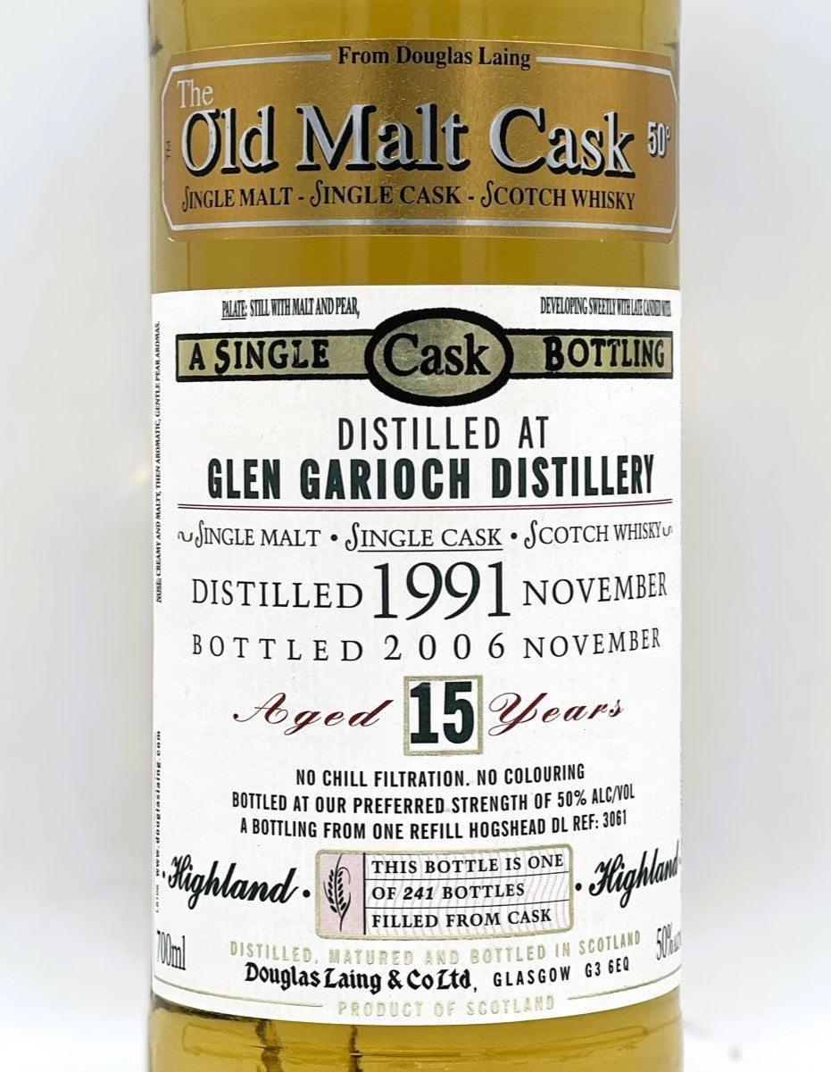 【オールドボトル】グレンギリー15年 1991 - 2006 ダグラスレインOMC イタリア流通品 50% 700ml