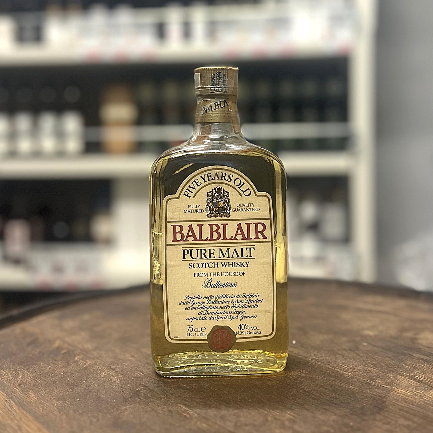 【オールドボトル】バルブレア5年 1980年代流通品 イタリア流通品 40% 750ml