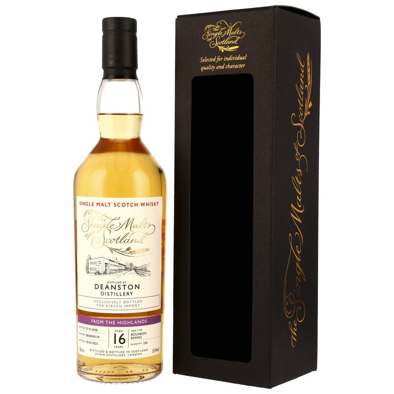 ディーンストン16年 2008 - 2025 #0808000174 - Single Malts of Scotland & Kirsch Import Exclusive 53.4% 700ml
