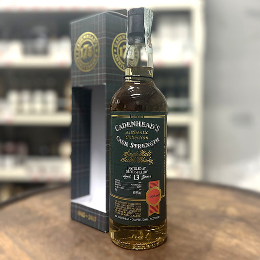 【オールドボトル】グレンオード13年  2004 - 2017 Cadenhead's  Authentic Collection 175th Anniversary イタリア流通品 60.3% 700ml