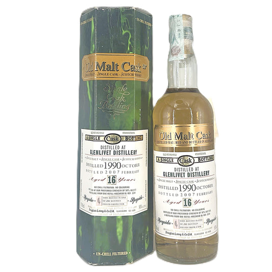 【オールドボトル】グレンリヴェット16年 1990 - 2007 ダグラスレインOMC イタリア流通品 50% 700ml