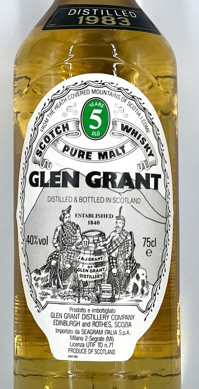 【オールドボトル】グレングラント5年 1983ヴィンテージ イタリア流通品 40% 750ml