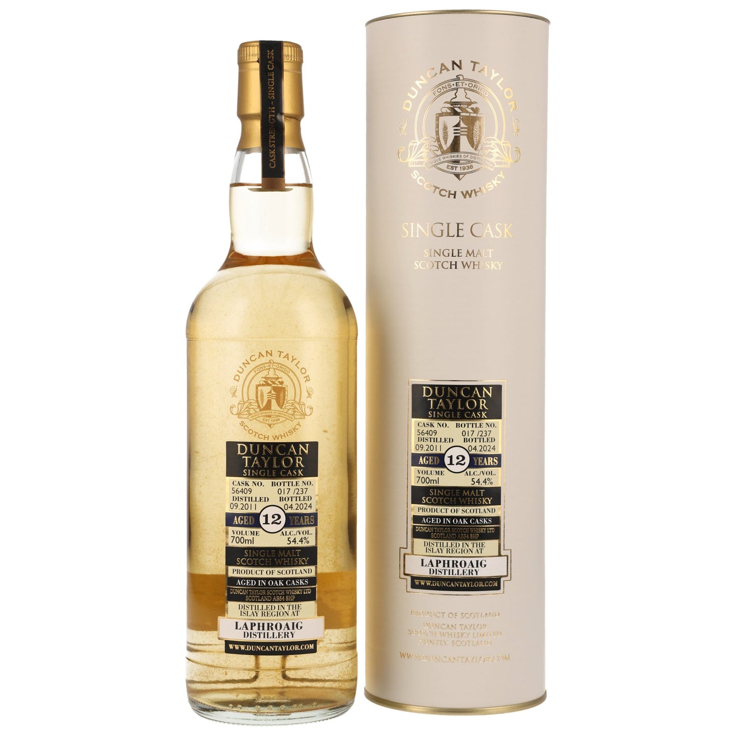ラフロイグ12年 2011 - 2024 ダンカンテイラー オクタブ 54.4% 700ml